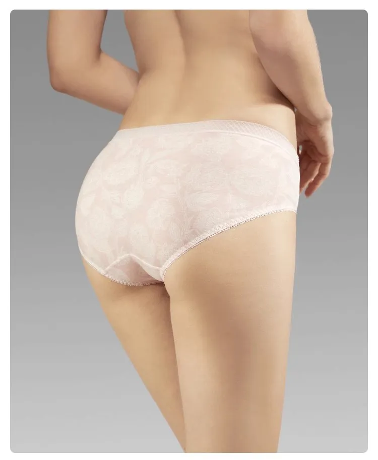 Women's Pure Cotton Printed Mid-Rise Bikini Panties (3pcs Pack)