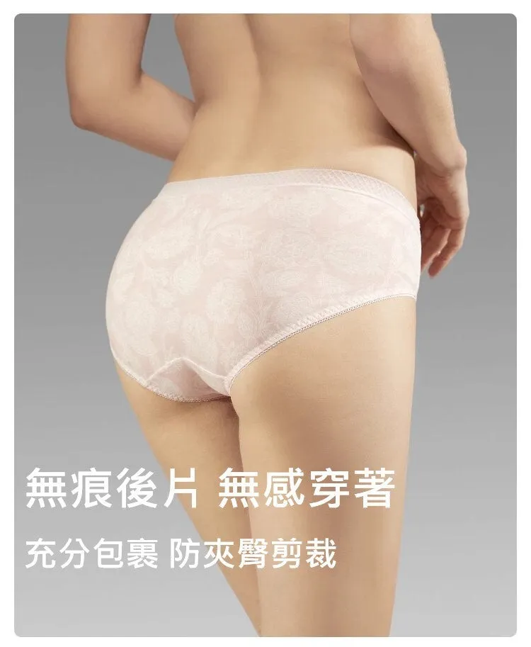Women's Pure Cotton Printed Mid-Rise Bikini Panties (3pcs Pack)