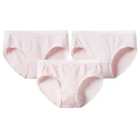 Women's Pure Cotton Printed Mid-Rise Bikini Panties (3pcs Pack)