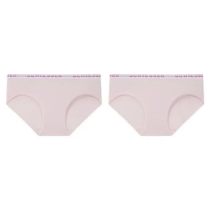 Women's Supima Mid-Rise Bikini Panties (Pure Color 2pcs Pack)