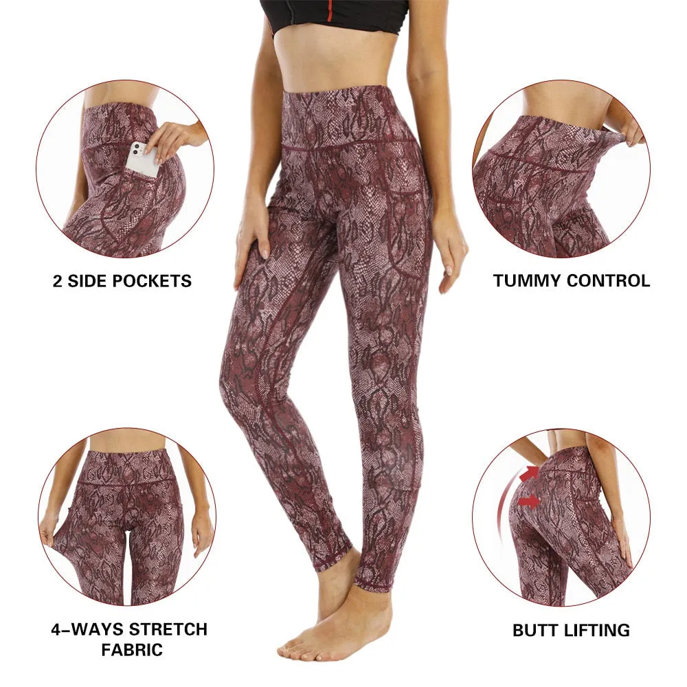 Yoga Pants Women Printing Seamless Leggings For Fitness Pants High Waist  Athletic Sport Gym Wear Push Up Exercise Clothing